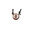 Our Lady of Guadalupe Wood Pendant With Adjustable Cord Necklace - 1" Diameter