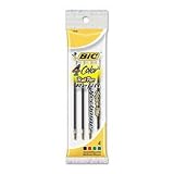 Ballpoint Pen Refill, Medium Point, 4/PK, BE,BK,RD,GN, Sold as 1 pack