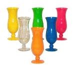 GET HUR-1-G - 15 oz Plastic Hurricane Glass, Polycarbonate, Green