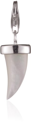 Vinani Damen-Charm Zahn aus Perlmutt wei&szlig; Zirkoniakappe wei&szlig; 925 Sterlingsilber HZTP Preisvergleich