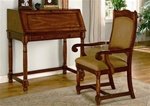 21kGBnuWqaL. SL160  2 Piece Home Office Secretary Desk with Chair in Brown Cherry Finish by Coaster   800717S