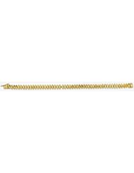 14k Diamond Cut Bracelet 7"