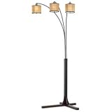 Nova Legna Triple Lantern Arc Floor Lamp