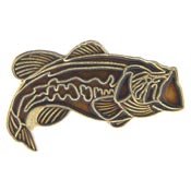 Metal Lapel Pins - Animal - Fishing Pins - Fresh Fish - Black Bass