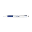 Ballpoint Pen, Retractable, Fine Point, Blue Stainless Steel Barrel, Blue Ink ZEB27120