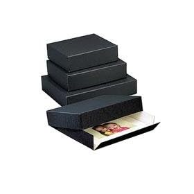 Lineco Archival 17x22 Print Storage Box, Drop Front Design, 17.5 x 22-1/2 x 1-1/2, Exterior Color: Black