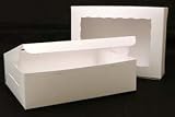 Goldas Kitchen Cake Box – 10 × 14 × 4 – Window – White