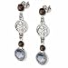 Denver Nuggets Rhodium Logo Earrings