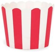 Paper Baking Cups Red And White Stripes