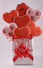 Valentine's Heart Cookie Bouquet Gift Basket