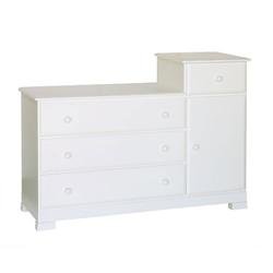 Kitchen: Kalani Combo Dresser in White Finish By Da Vinci Baby Furniture