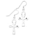 Earrings - Sterling Silver Egyptian Cross Earrings