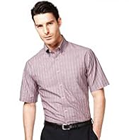 Collezione Pure Cotton Short Sleeve Striped Shirt
