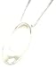 Necklace and Pendant Set - Sterling Silver Oval Pendant with 16 Chain Necklace