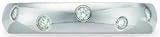 Ladies 12 Stone Round Flush Set Diamond Gypsy Band Diamond .24cttw