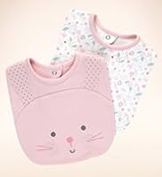 2 Pack Pure Cotton Bunny Bibs