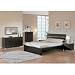 King Global Furniture USA Modern Camilla Sleigh Bed in Wenge