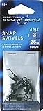 South Bend Fishing Lures Black Snap Swivels Size 3