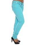 Luxirie by LRG The Eye of The Tiger Tapered Jean in Aqua,Denim for Women
