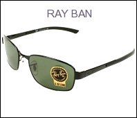 Ray Ban Sunglasses - RB3413 002 Metal Black Grey Green product image
