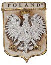 Handcrafted Marble Magnet - POLAND Coat of Arms