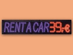 Cover image : LED- Leuchtdisplay Rent a Car LED Schilder und Displays