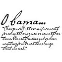 Obama's Quote Of Change T-Shirt