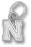 Nebraska Cornhuskers Solid Sterling Silver ''N'' Pendant