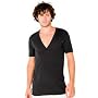 American Apparel Short Sleeve Deep V-Neck Tee - A