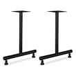 T-Leg Training Table Base, 22w x 28-3/8h, Matte Black, 1 Pair