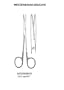 Diss. Scissors, Del. Metzenbaum W/ T.C. - Tungsten Carbide, Curved, Bl/Bl, 7 inch , 18 cm - 1 ea