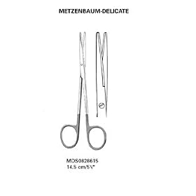 Diss. Scissors, Del. Metzenbaum W/ T.C. - Tungsten Carbide, Curved, Bl/Bl, 7 inch , 18 cm - 1 ea