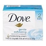 Dove Beauty Bar Gentle Exfoliating 1 / 4 Moisturizing Cream 4.25 Oz Bars - 2 Pack