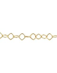 Trace Square Chain 14K Gold Yellow Ch592 17 Inch