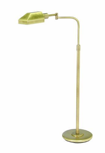 House Of Troy PH100-71-J Home/Office Collection Squared Portable Floor Lamp, Antique Brass