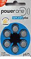 10 Packs (60 Batteries) Power One Cochlear Implant Batteries! 60 Batteries