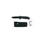 Maxam Black Liner Lock Knife with Anodized Aluminum Handle