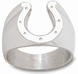 Indianapolis Colts Sterling Silver Horseshoe 5/8'' Ring Size 11 1/2