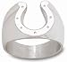 Indianapolis Colts Sterling Silver Horseshoe 5/8'' Ring Size 11 1/2