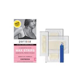 Wax Strips Sensitive 3 Assorted Sizes 24 Strips Parissa