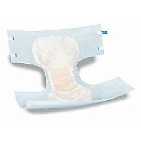 Medline ASORBS Premium Disposable Adult Briefs, Regular - Case of 96
