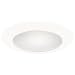 Cooper Lighting 70PS 6-Inch Wet Location and AirTite Listed Trim with Frosted Albalite Lens, White