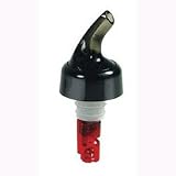 12 Measured Pour Spouts - 1 oz. Black w  Collar by Magnuson Posi Pour