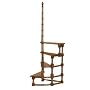 Solid Mahogany Library Steps YH95664