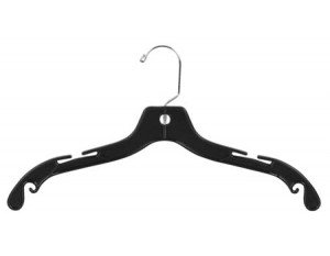 Plastic Top Hangers Black Box of 100
