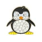 Ballmarker Penguin aus Swarovski Kristallen - 