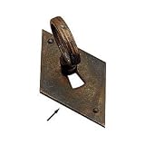 35 x 70mm Solid Brass Keyhole Plate - Bronze