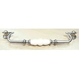 8-7/8 CTC Drop Handle - Antique Pewter & White
