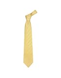 Dolce & Gabbana Signature Bands Woven Silk Tie Yellow