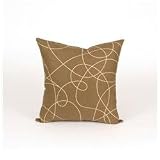 Mud Puddle Blue Brown Print Pillow